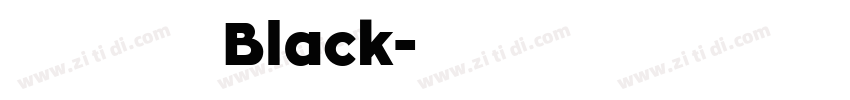 火山字型 茂林 Black字体转换